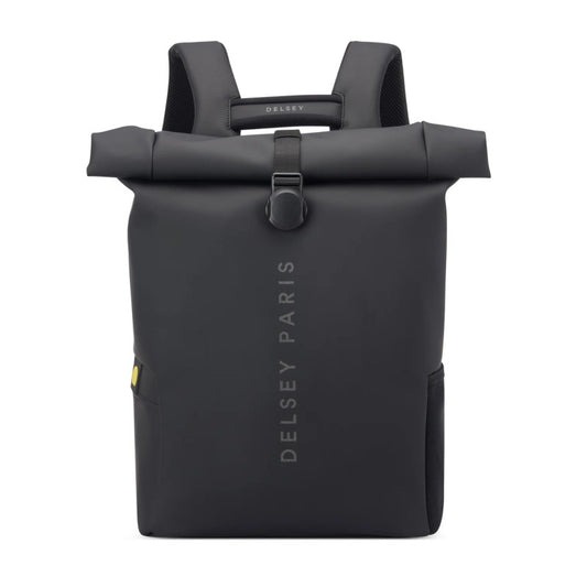 DELSEY TURENNE ROLL TOP BACKPACK -  BLACK