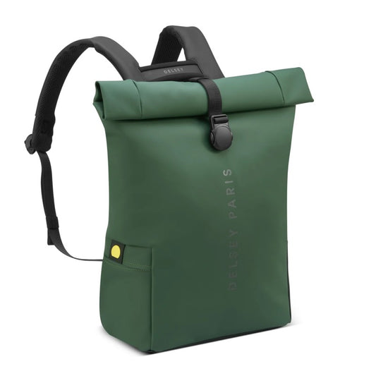 DELSEY TURENNE SOFT ROLL TOP BACKPACK - GREEN