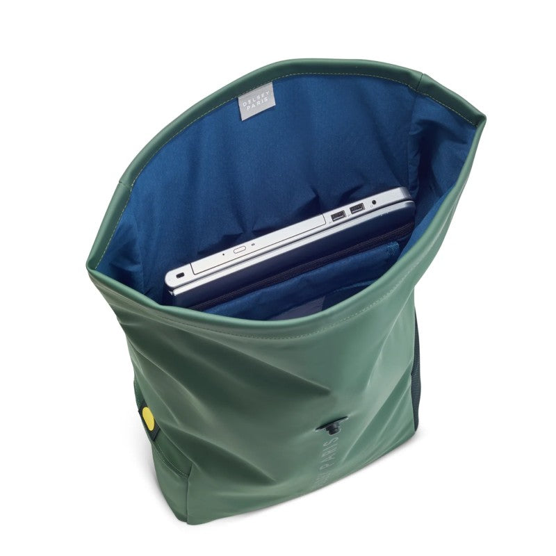 DELSEY TURENNE SOFT ROLL TOP BACKPACK - GREEN