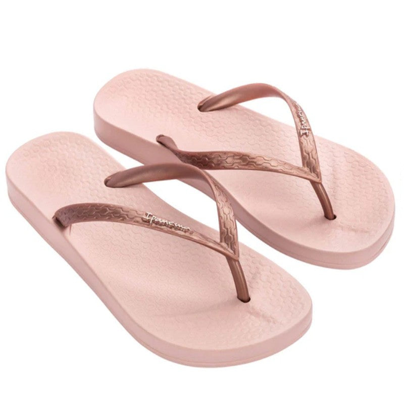 IPANEMA LADY BEACH SLIPPERS PINK METALLIC AVAILABLE IN 6 SIZES