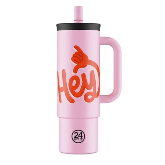 24BOTTLES STRAW CUP 800ML HEY! PINK