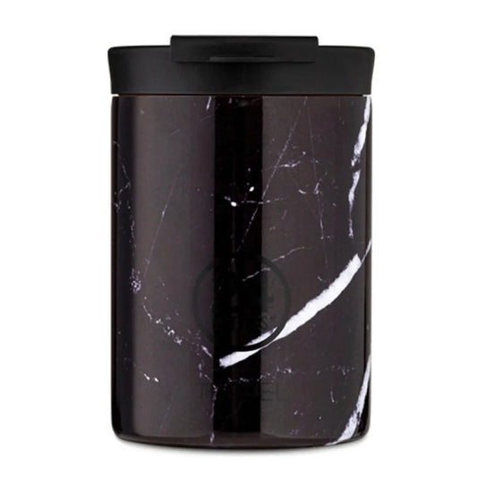 24BOTTLES TRAVEL TUMBLER 350ML BLACK MARBLE