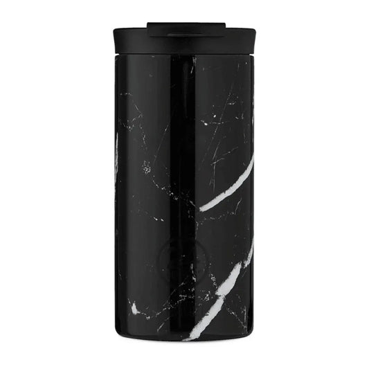 24BOTTLES TRAVEL TUMBLER 600ML BLACK MARBLE