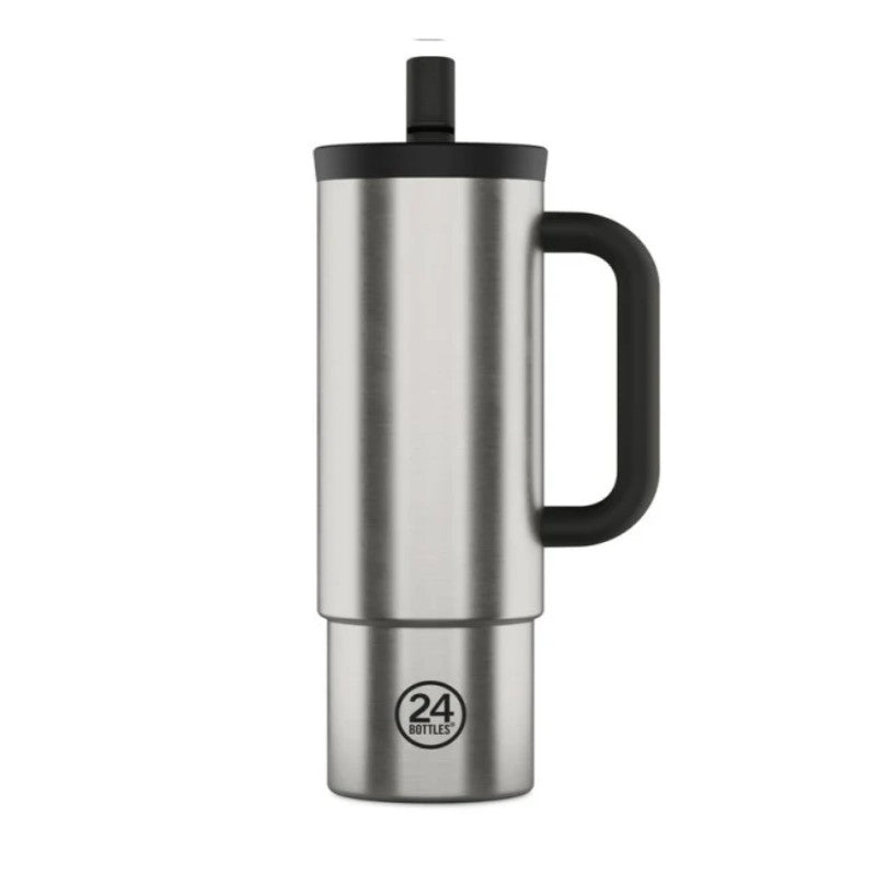 24BOTTLES STRAW CUP 800ML BRUSHED STEEL