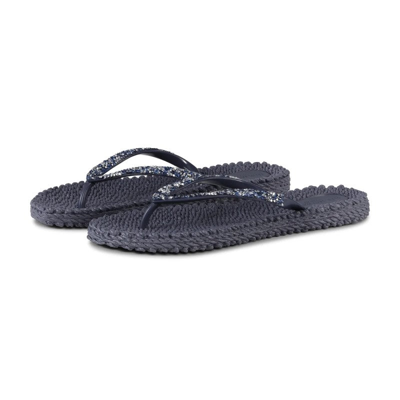 ILSE JACOBSEN FLIP FLOPS WITH RHINESTONES-OMBRE BLUE AVAILABLE IN 5 SIZES