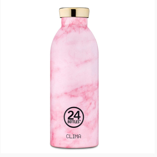 24BOTTLES CLIMA BOTTLE 500ML PINK MARBLE - Beauty Bar