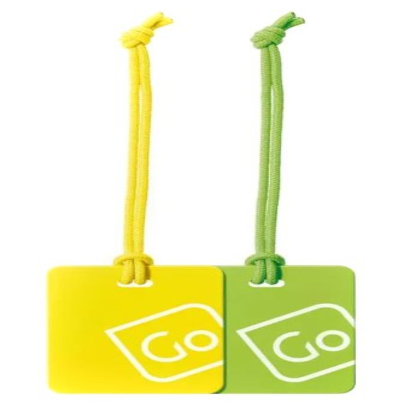 GO TRAVEL LUGGAGE TAGS TWIN PACK