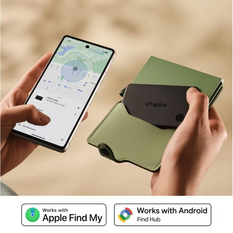 CHIPOLO CARD RECHARGEABLE TRACKING DEVICE CHARCOAL