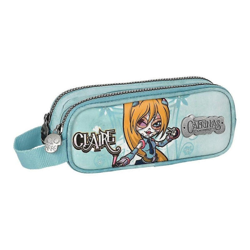 SAFTA DOUBLE PENCIL CASE CATRINAS UNDERWORLD