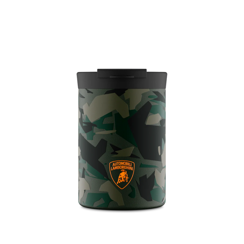 24BOTTLES TRAVEL TUMBLER 350ML LAMBORGHINI GREEN STERRATO
