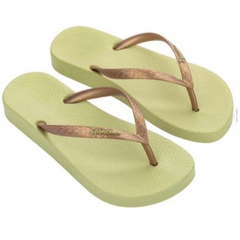 IPANEMA LADY BEACH SLIPPERS YELLOW/GOLD AVAILABLE IN 6 SIZES