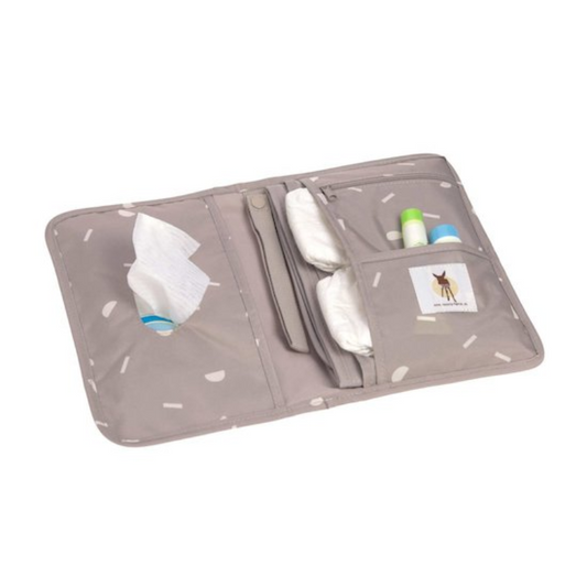 LAESSIG CHANGING POUCH BLOCKS TAUPE