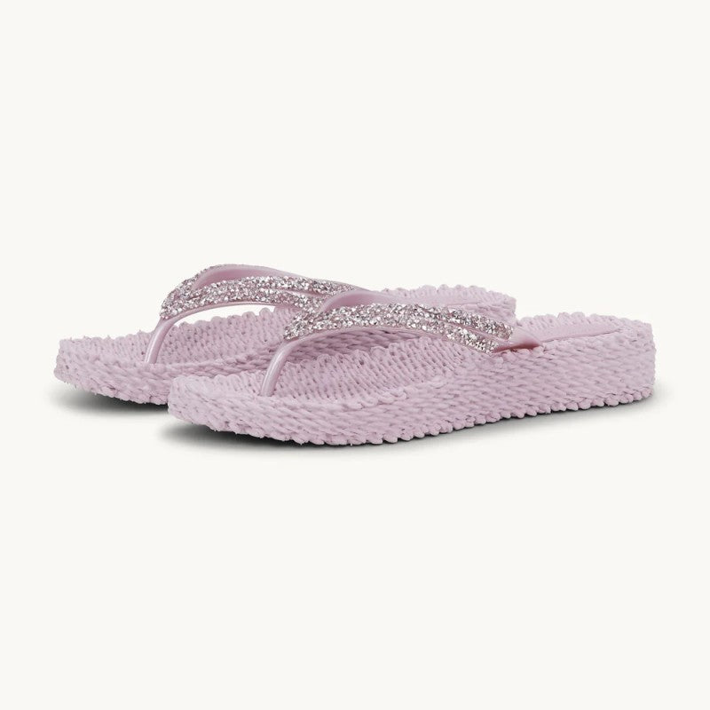 ILSE JACOBSEN FLIP FLOPS WITH GLITTER-MAUVE SHADOWS AVAILABLE IN 5 SIZES