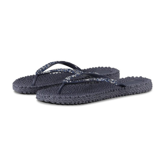 ILSE JACOBSEN FLIP FLOPS WITH RHINESTONES-OMBRE BLUE AVAILABLE IN 5 SIZES