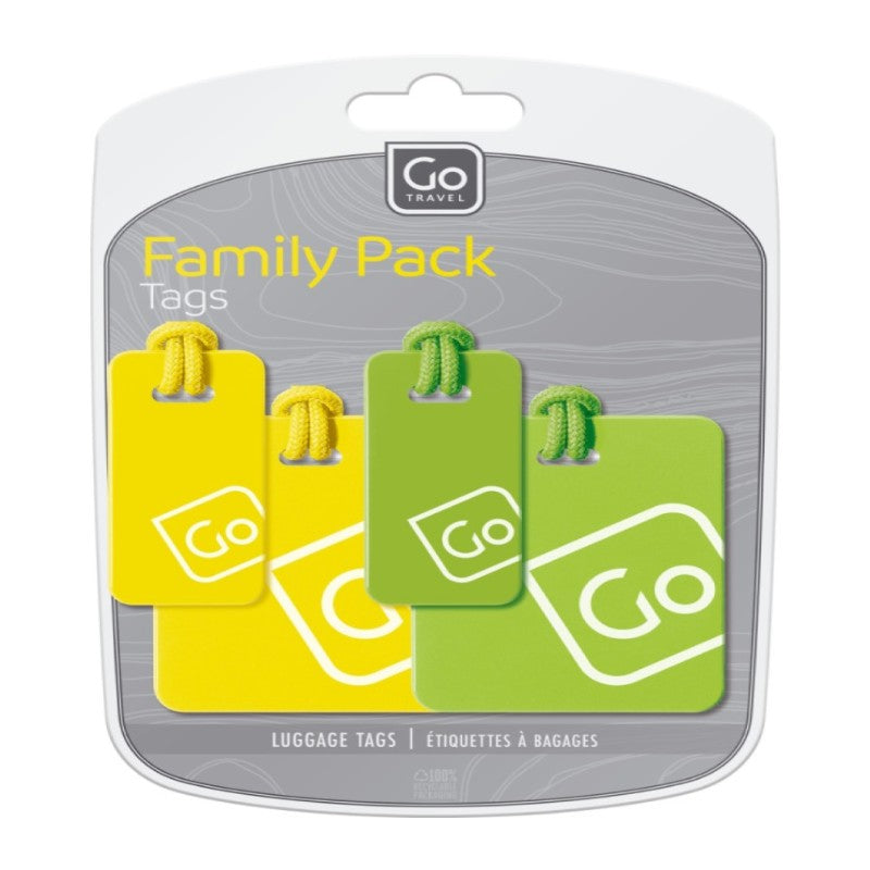 GO TRAVLE LUGGAGE TAGS FAMILY PACK