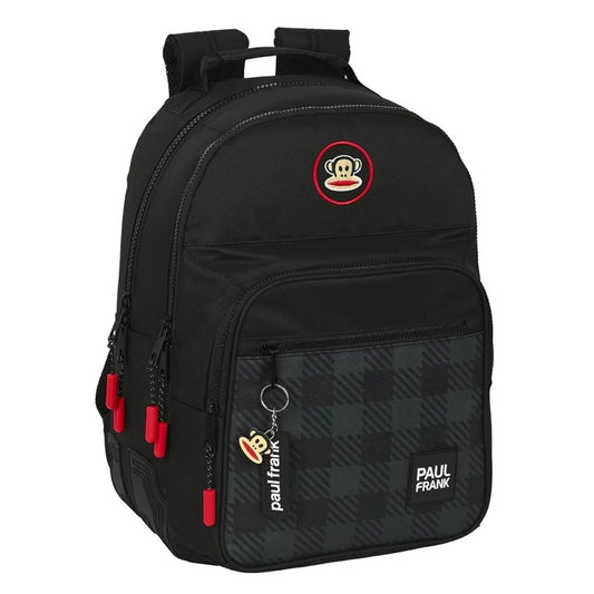 SAFTA DOUBLE BACKPACK PAUL FRANK 32X42X15