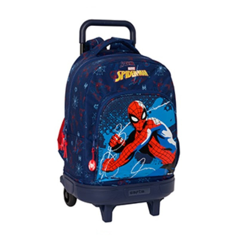 SAFTA BACKPACK WITH REMOVABLE WHEELS-SPIDERMAN