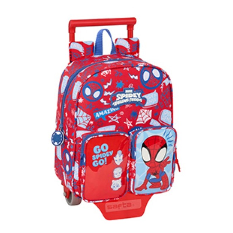 SAFTA MINI BACKPACK WITH WHEELS SPIDEY