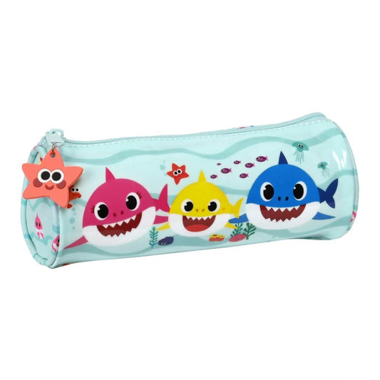 SAFTA ROUND PENCIL CASE 20X7 BABY SHARK