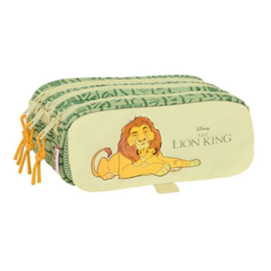 SAFTA TRIPLE PENCIL CASE LION KING