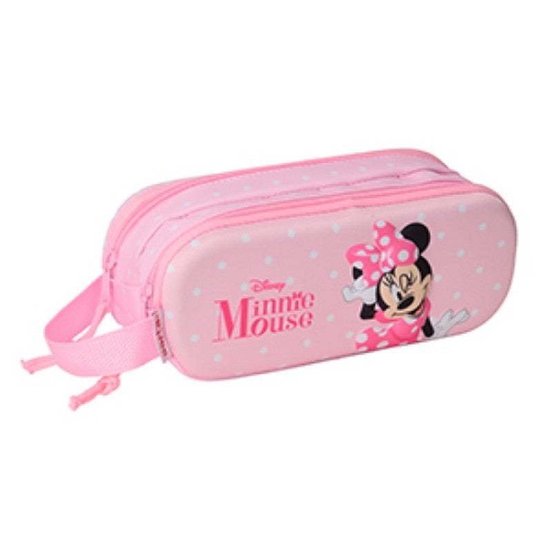 SAFTA 3D DOUBLE PENCIL CASE MINNIE MOUSE