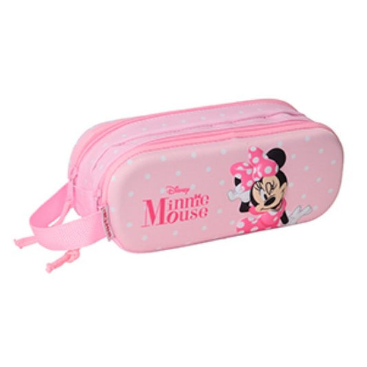 SAFTA 3D DOUBLE PENCIL CASE MINNIE MOUSE