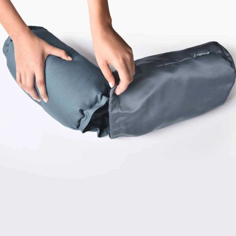TRAVEL BLUE FEATHER SLEEP PILLOW