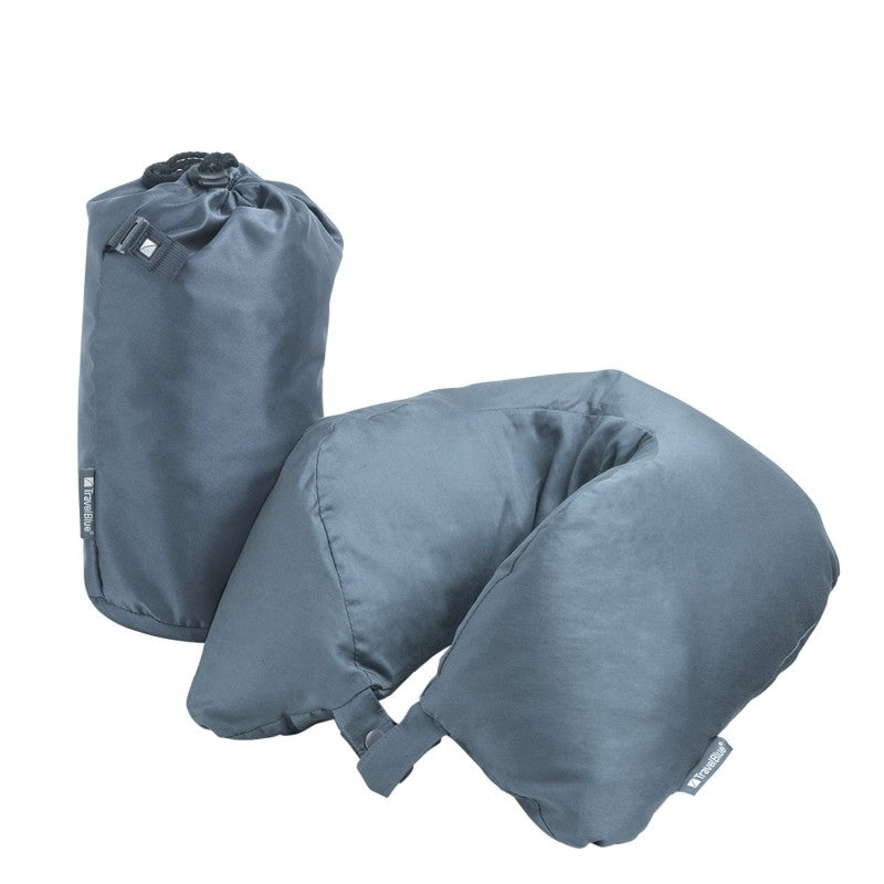 TRAVEL BLUE FEATHER NECK PILLOW